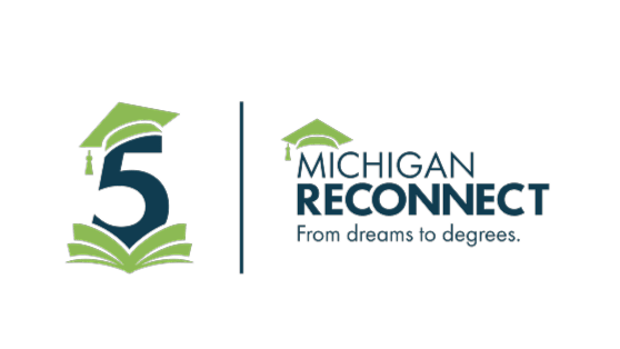 Michigan Reconnect 5th Anniversary logo