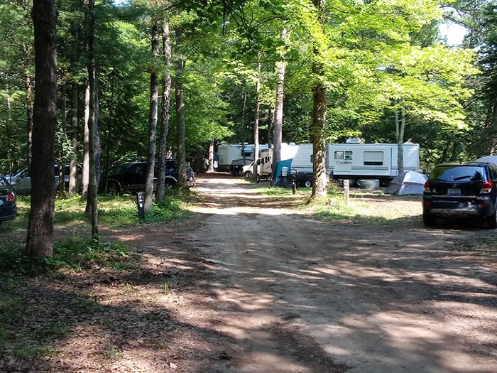 Forks camping view