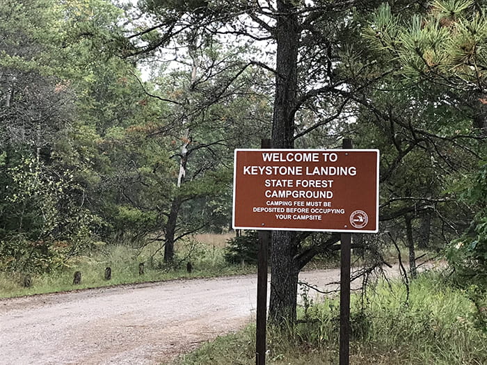 Keystone sign