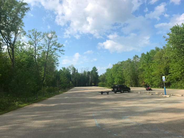 Maple Bay State Forest Campground - MapleBayParkinglot 