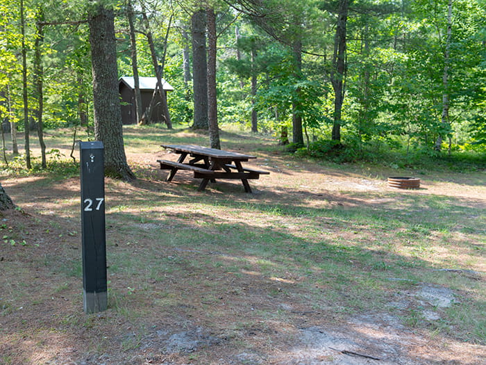 Perch Lake campsite 2