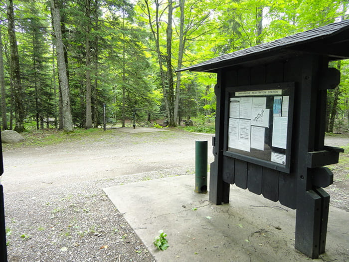 kiosk in parking lot
