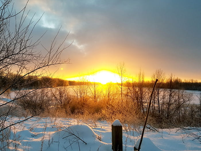 BassRiver sunset