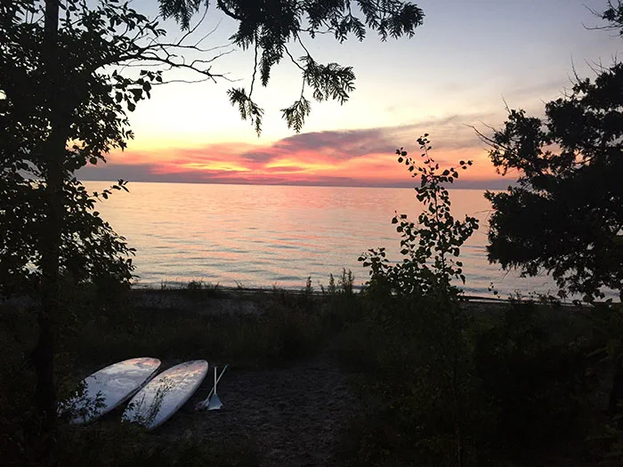 Fishermans Island sunset paddleboards