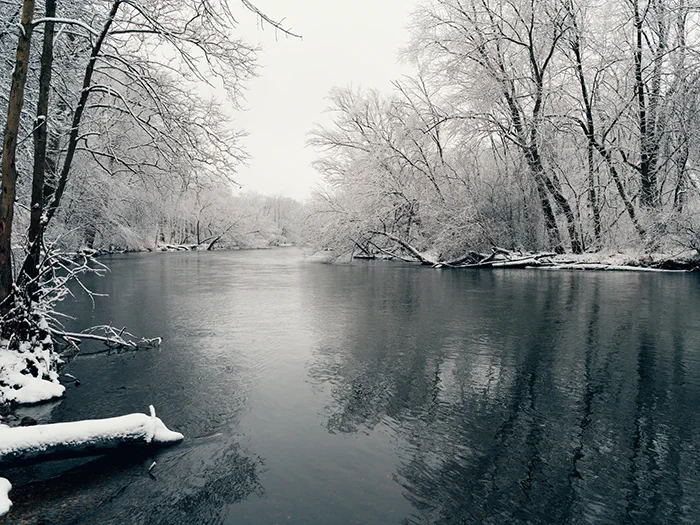 Kalamazoo river winter