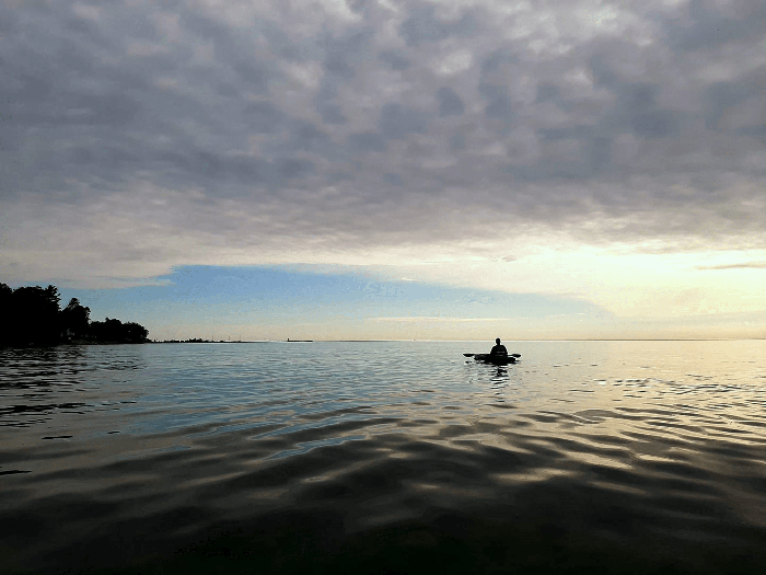 kayaker on water