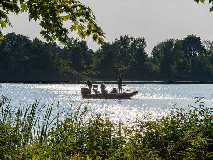 fishing boat on water