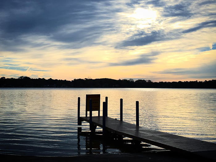 boating access site at Whitmore Lake