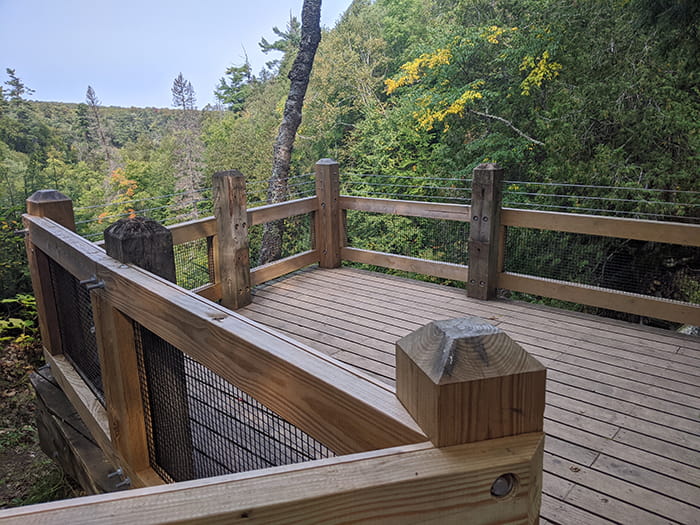 Laughing Whitefish Falls State Park Observation Platform Upper