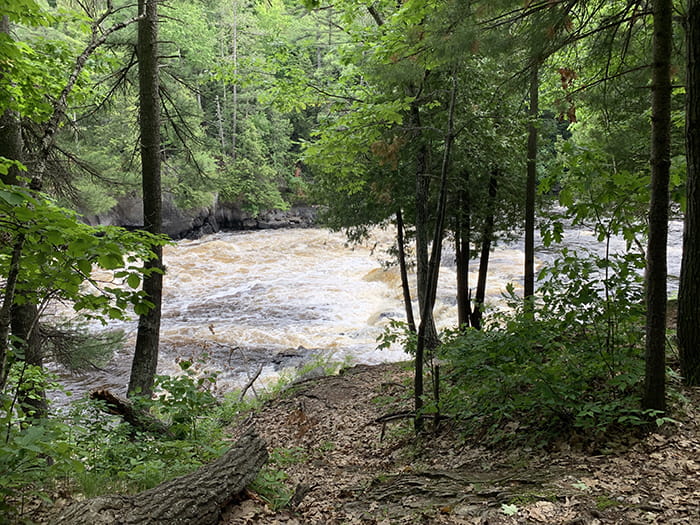 Menominee River rushing water