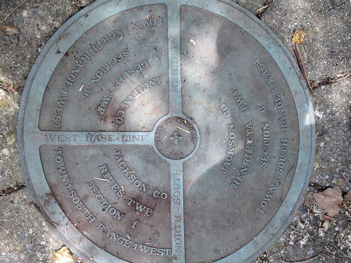 marker in ground