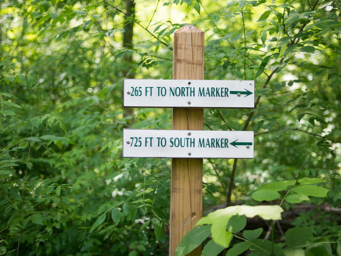 markers for north and south marker