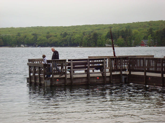 Otsego Lake fishing pier