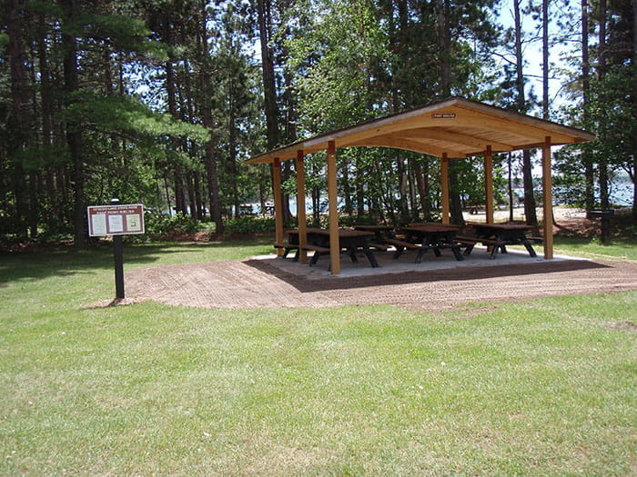 otsego lake point picnic shelter