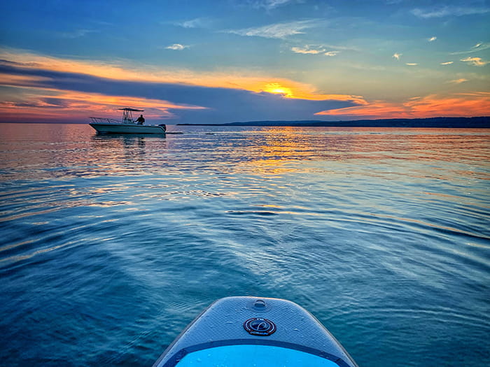 Boats in Little Traverse Bay