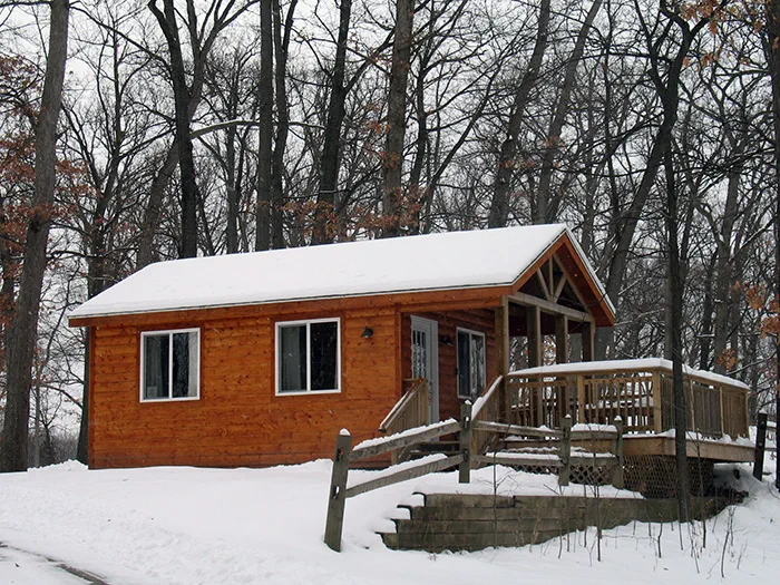 Pinckney winter cabin