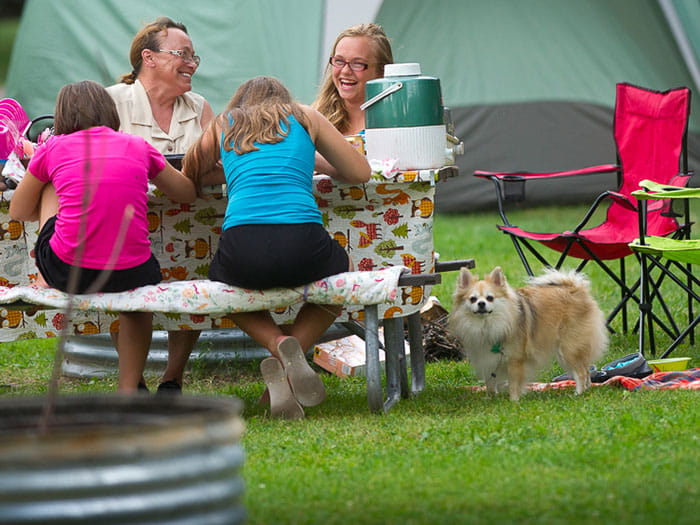 Porkies camping