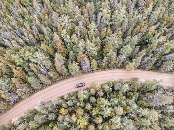 Rifle River birds eye view photo by Chris Pagan