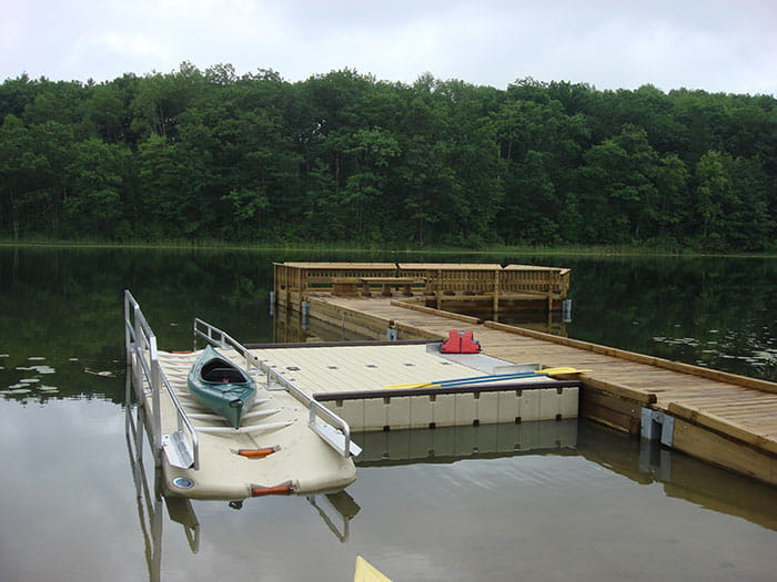 accessible kayak launch at Rifle River