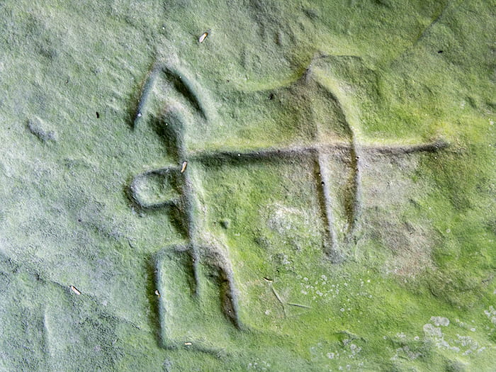 petroglyph carving