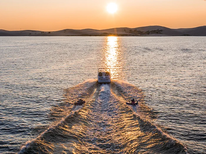 Boating in Silver Lake