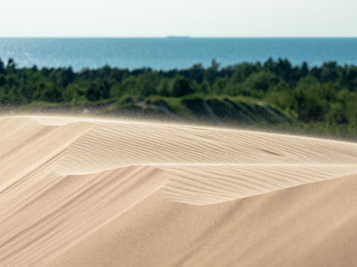 Shifting dunes at Silver Lake