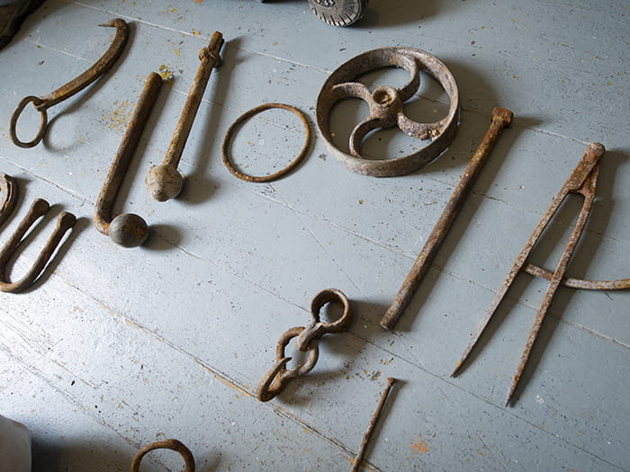 tools on white table