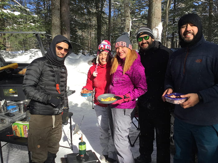 Tahquamenon winter camping