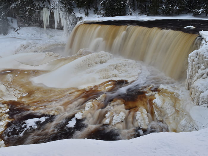Upper Falls in winter