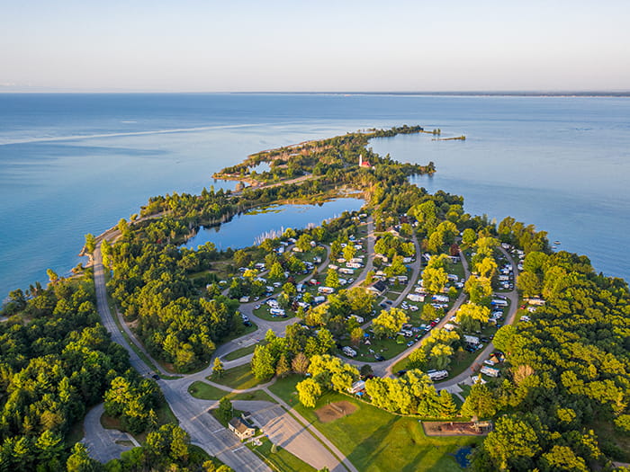 Tawas Point bird eye view