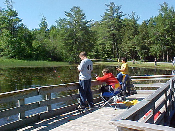 fishing on the pier