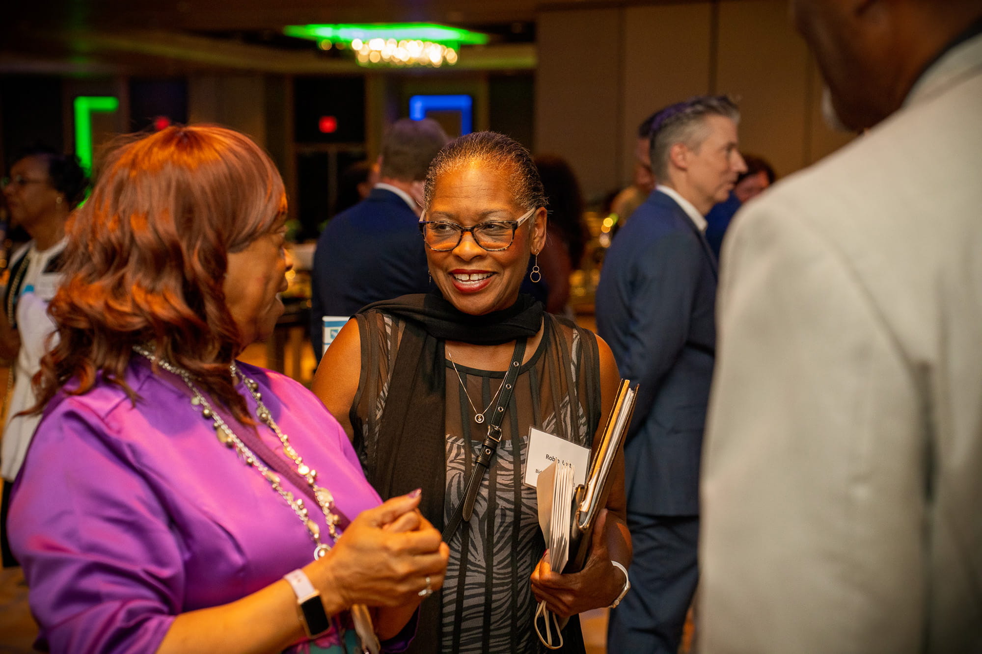 Robin Lott and Flora Boles enjoying the Gala