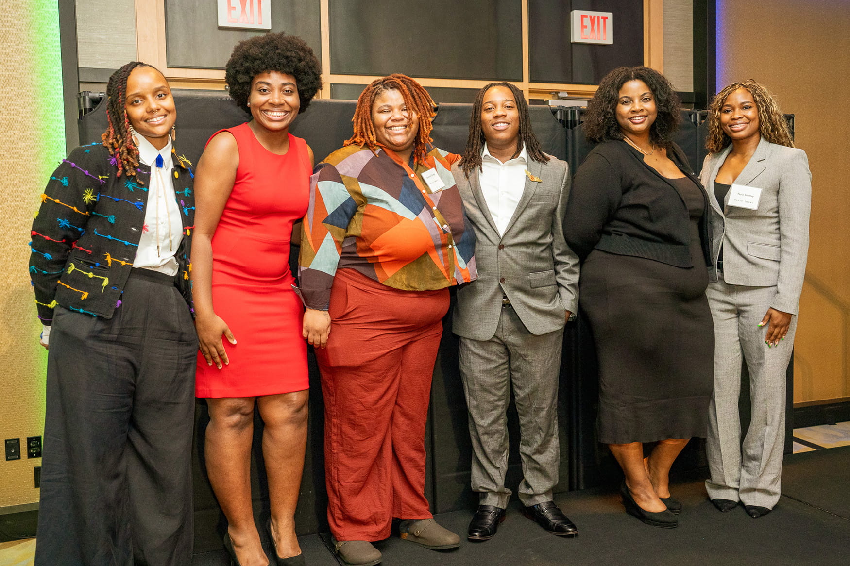 Students attending the Gala smile for the camera