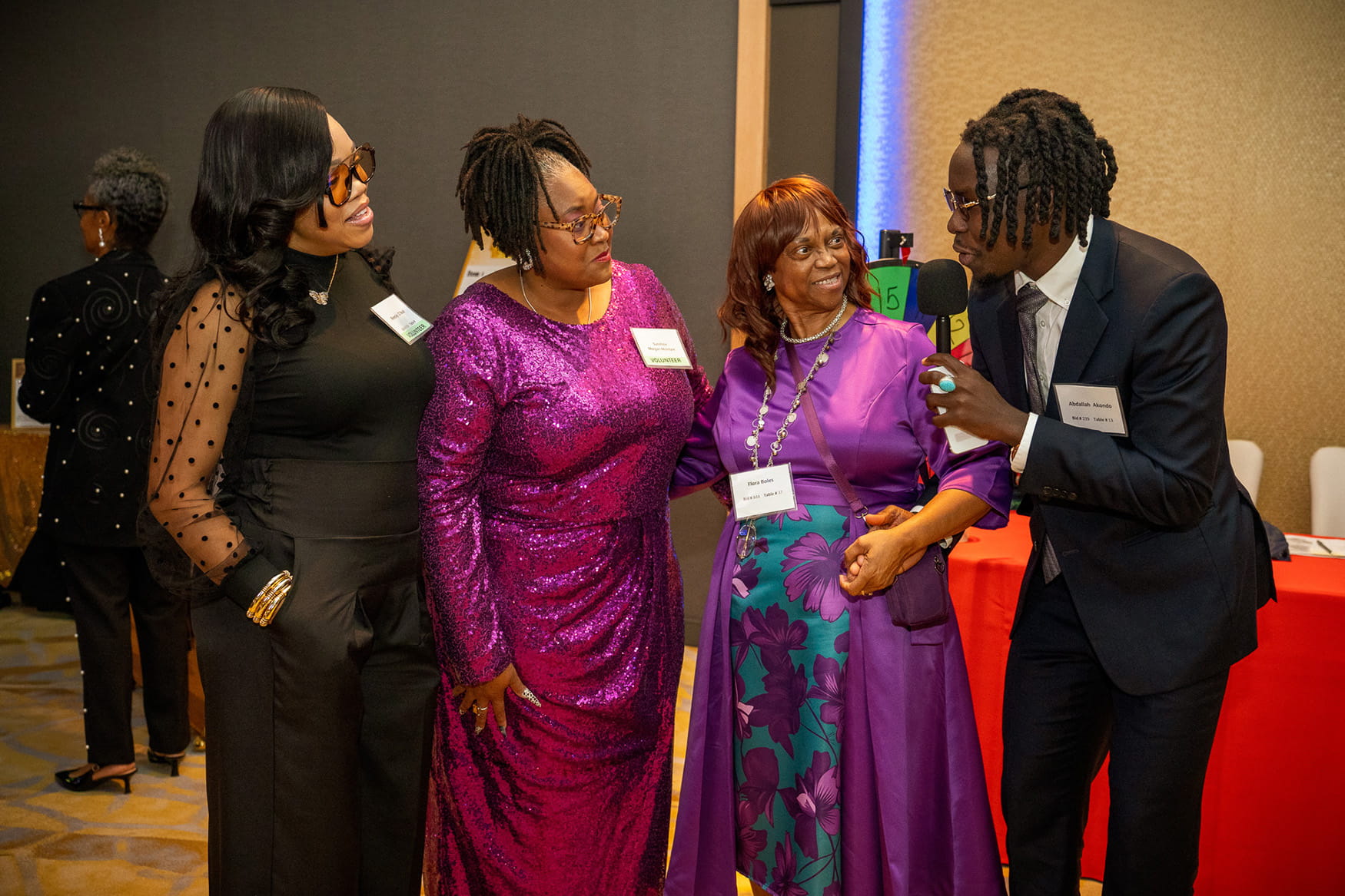 Members of the Treasury team smile for the camera