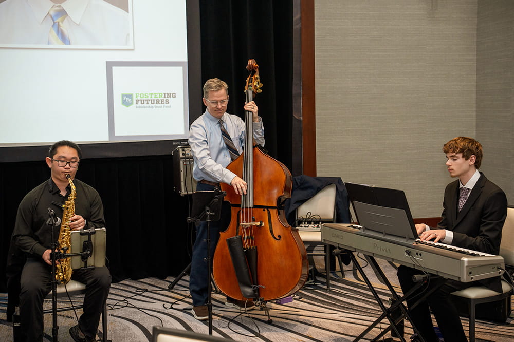 The GVSU Trio plays for the Gala attendees. 