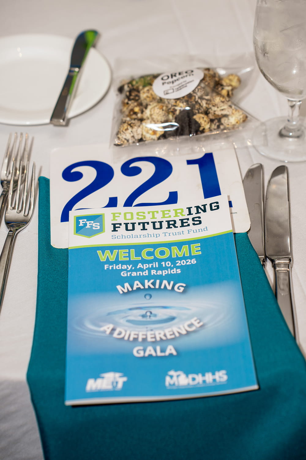 The Fostering Futures Program at a table setting