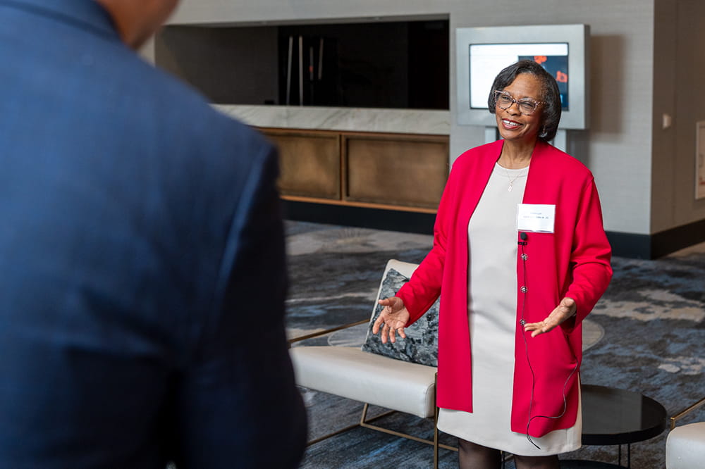 SAFE Bureau Director, Robin Lott, speaks to the camera.