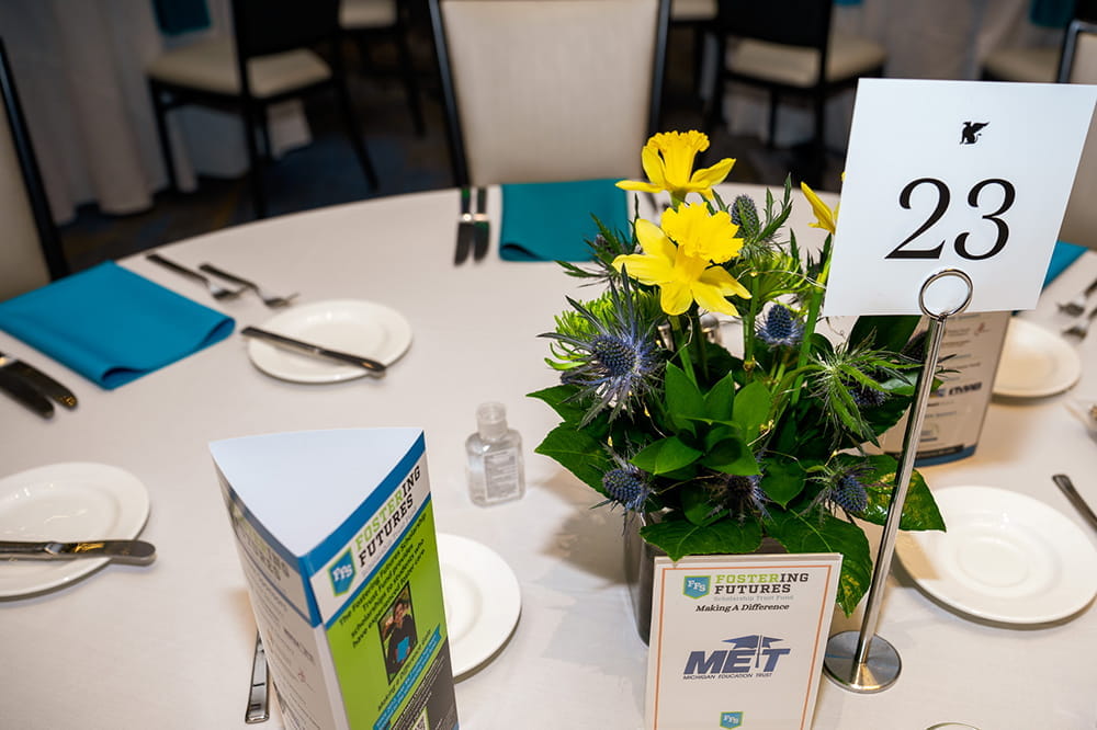 Table setting from the Gala
