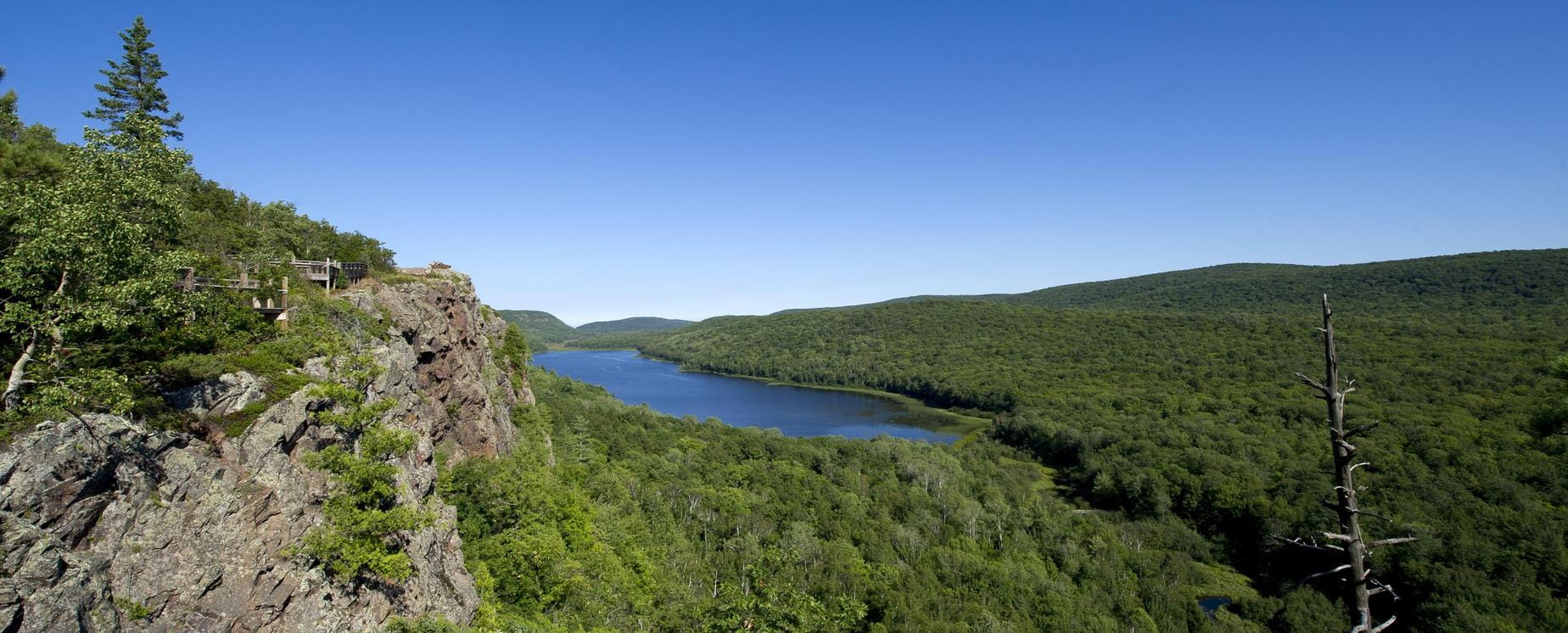 Panoramic view of Porkies State Park
