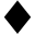 symbol for difficult run depicted by a black diamond
