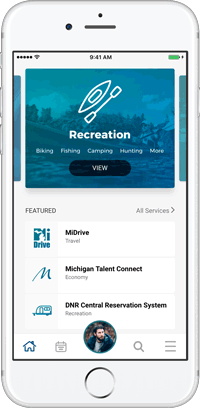 MiPage News displaying on a mobile phone