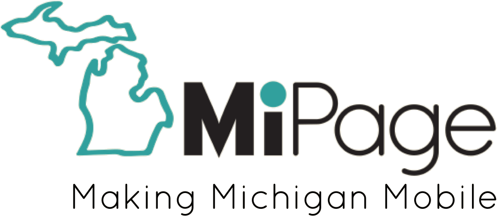 MiPage Logo - Making Michigan Mobile