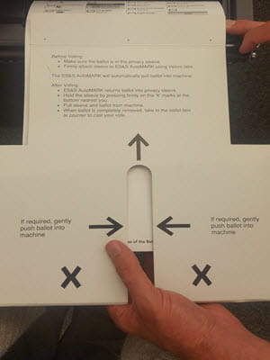 Hart VAT Ballot in sleeve