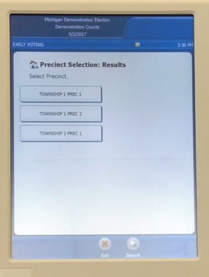 ES&S VAT select precinct