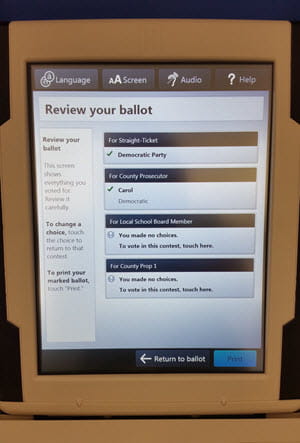 Hart VAT review your ballot