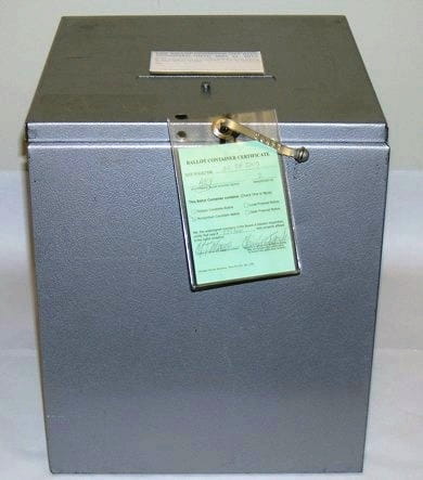 Metal Can Ballot Container