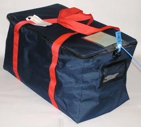 Interlocking Zipper Bag Ballot Container
