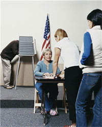 Election workers