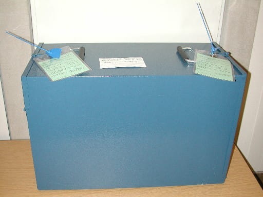 Two Door Ballot Container