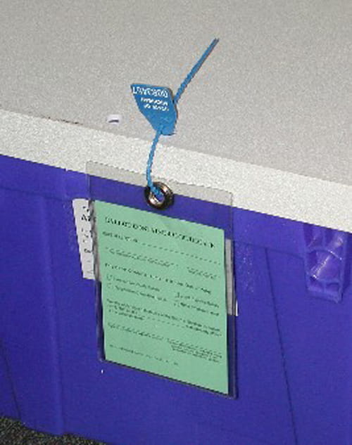 Plastic Tub Ballot Container